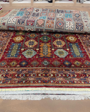 Mawri Gul Runner Rug | 6ft 8in x 9ft 8in